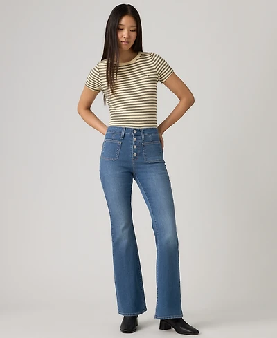 Levi's Women's 726 Patch Pocket High Rise Slim Fit Flare Jeans