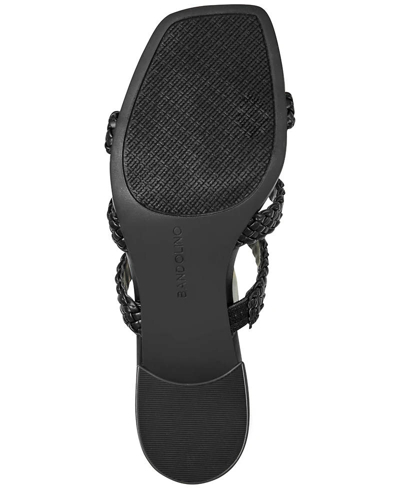 Bandolino Women's Mumm Woven Square Toe Dress Sandals