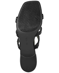 Bandolino Women's Mumm Woven Square Toe Dress Sandals