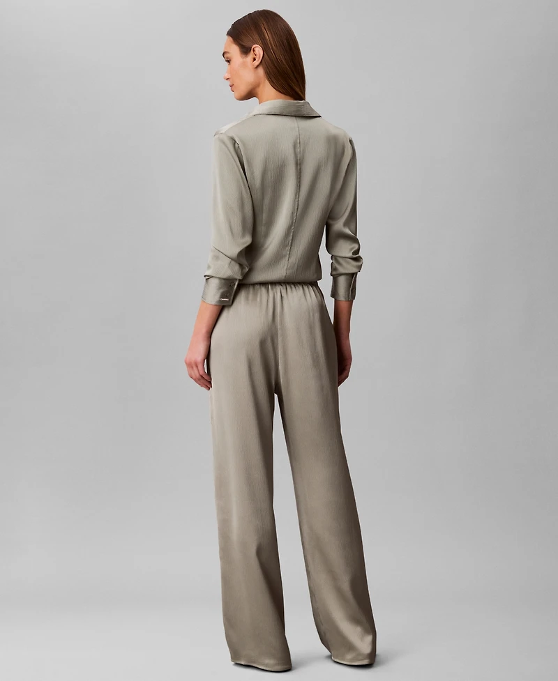 Calvin Klein Women's Hammered Pull-On Pants