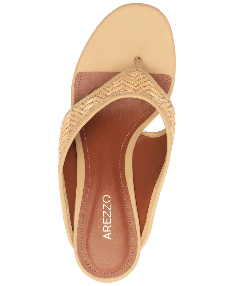 Arezzo Women's Sara Slip-On Wedge Sandals