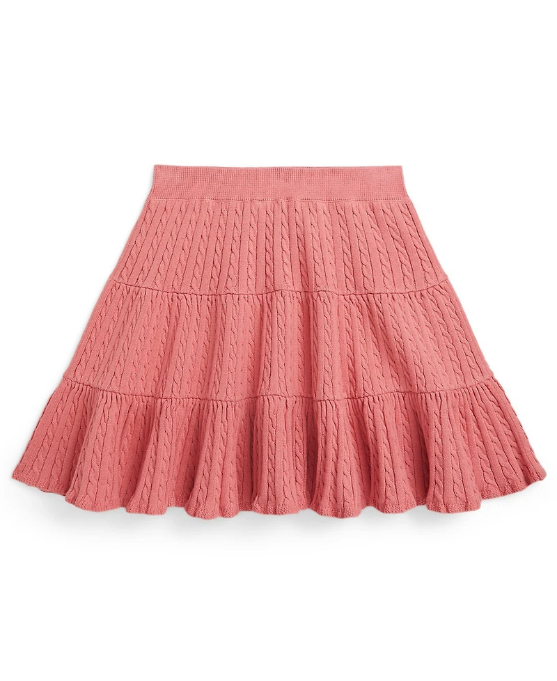 Polo Ralph Lauren Girls' 7-16 Mini-Cable Tiered Skirt