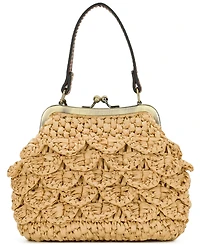 Patricia Nash Laureana Scalloped Raffia Mini Crossbody Bag