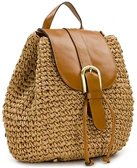 Patricia Nash Berenice Straw Small Backpack