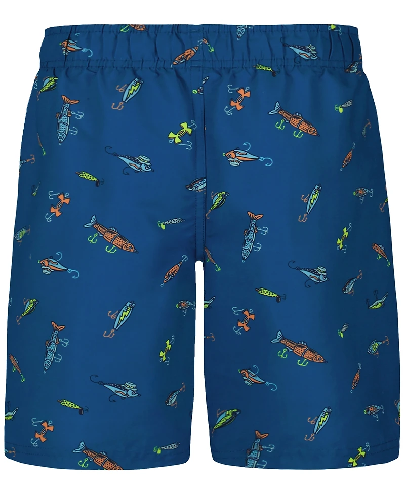 Under Armour Boys' 8-20 Patterned Printed Swim Trunks