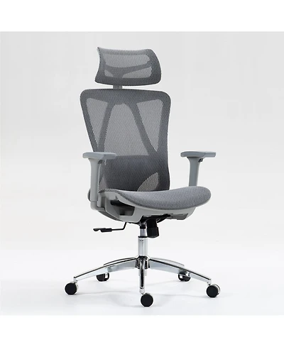 Boyel Living High-Back Mesh Office Chair with 3D Armrests & Adjustable Recline, Black