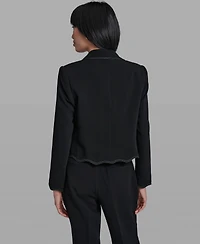 Karl Lagerfeld Paris Women's Collared Long-Sleeve Jacket