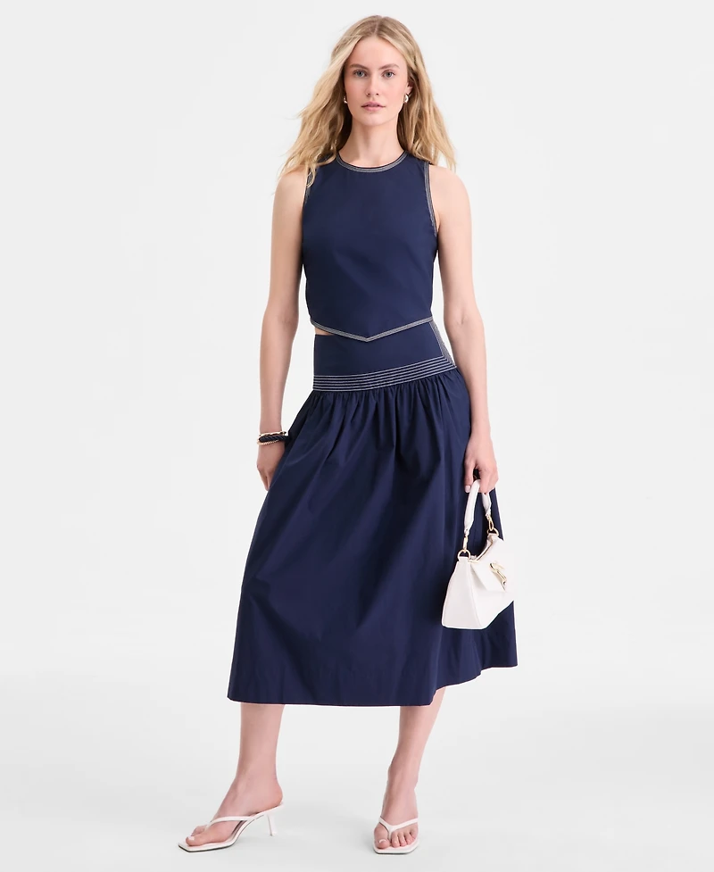 On 34th Women's Poplin Tie-Back Tank Top, Macy's Exclusive