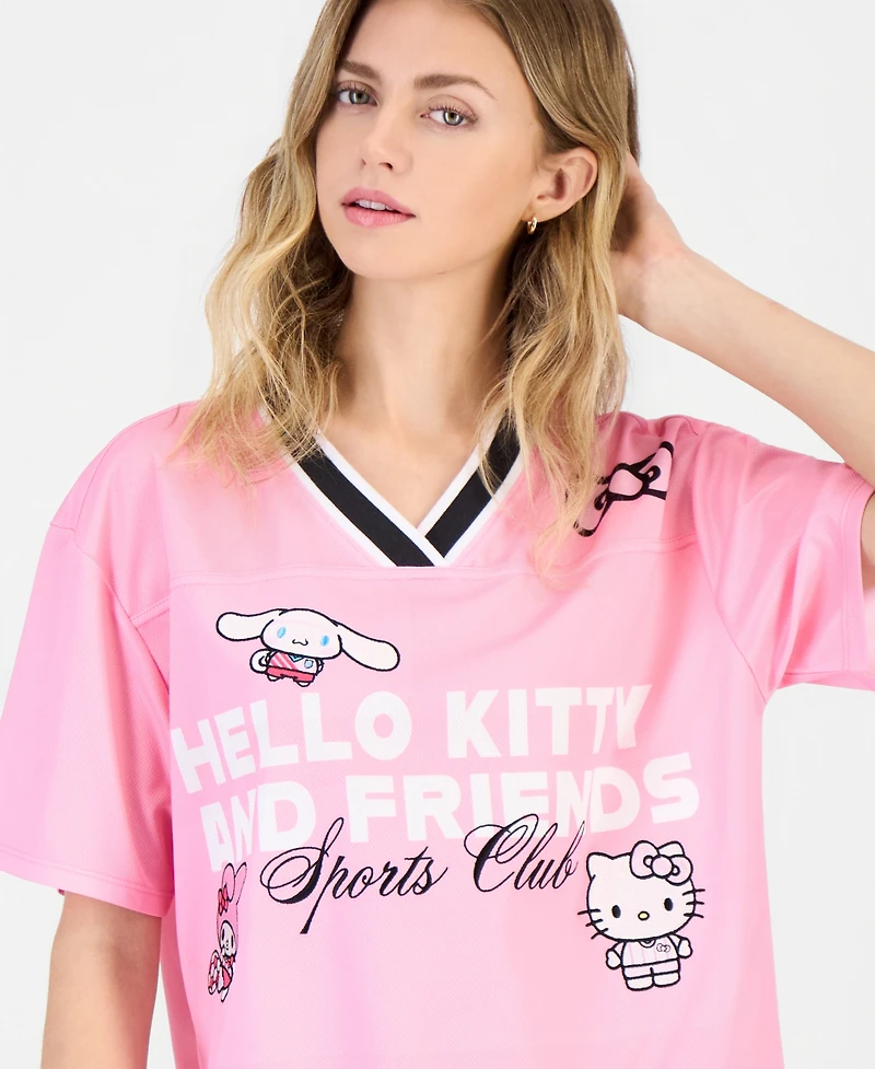 Love Tribe Juniors' Hello Kitty Graphic Jersey Top