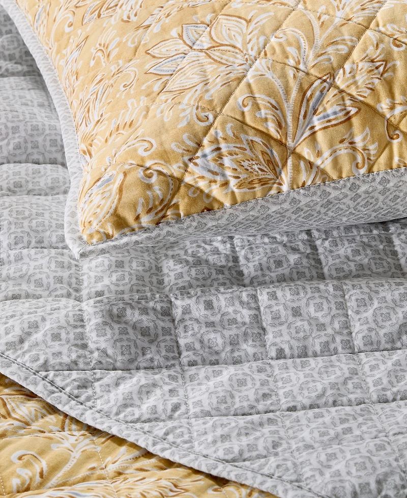 Charter Club Valencia Jacobean 3-Pc. Quilt Set, Queen, Macy's Exclusive