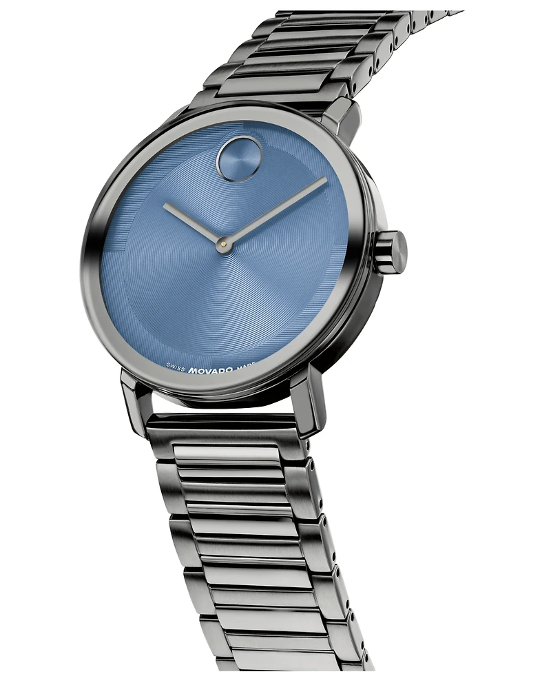 Movado Men's Bold Evolution 2.0 Swiss Quartz Ionic Plated Grey Steel Watch, 40mm