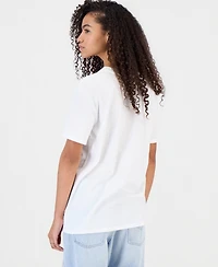 Self Esteem Juniors' Maui Dolphin Graphic Crewneck T-Shirt