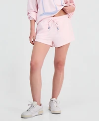 Rebel Veil Juniors' French Terry Drawstring-Waist Shorts