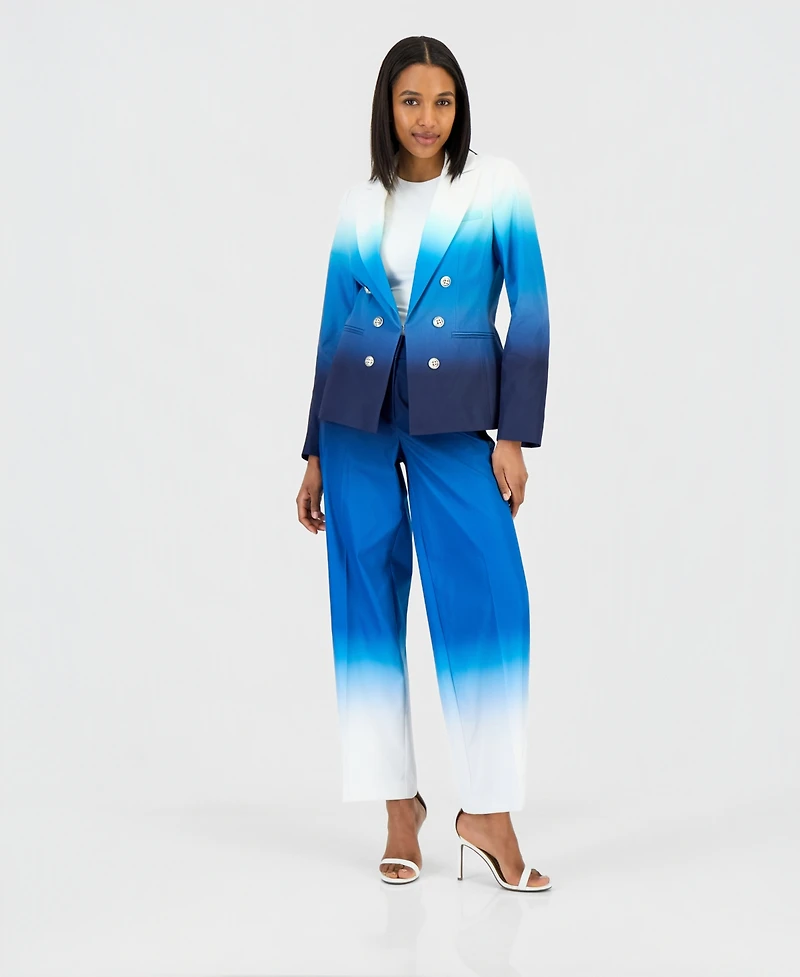 Tahari Asl Women's Ombre Faux-Double-Breasted Blazer