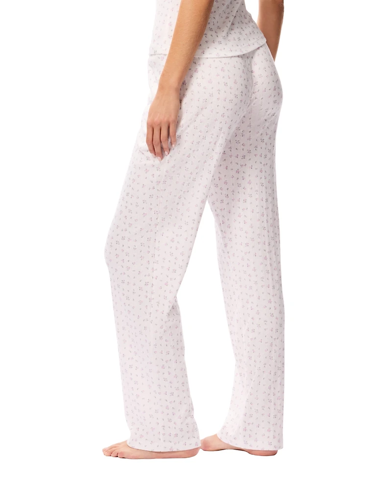 Gap Women's Pointelle Mid Rise Pajama Pants