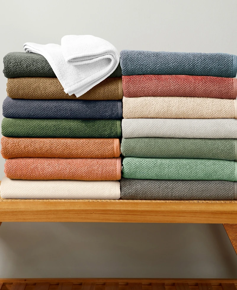 Linery & Co. Cotton Textured 6-Piece Hand Towel Set