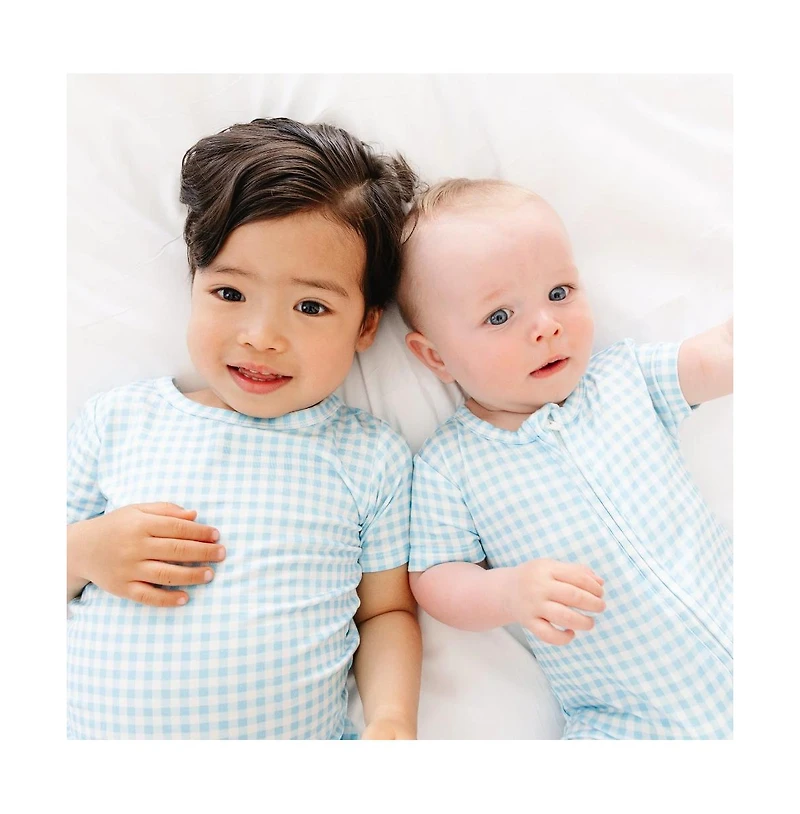 Motette Baby Boys Harbor Gingham Bamboo Sleeper