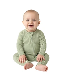 Motette Baby Boys Evergreen Stripe Bamboo Sleeper