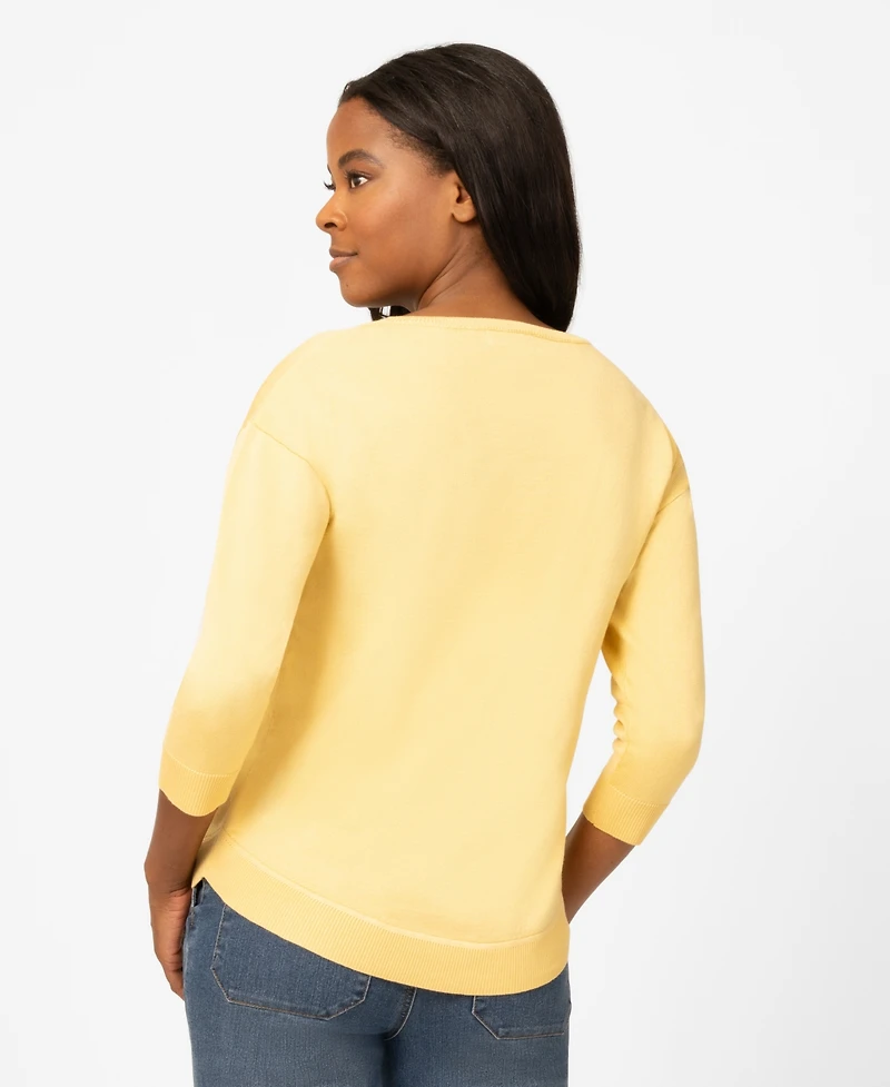 Melissa Paige Women's Pineapple Texture Sweater, Macy's Exclusive