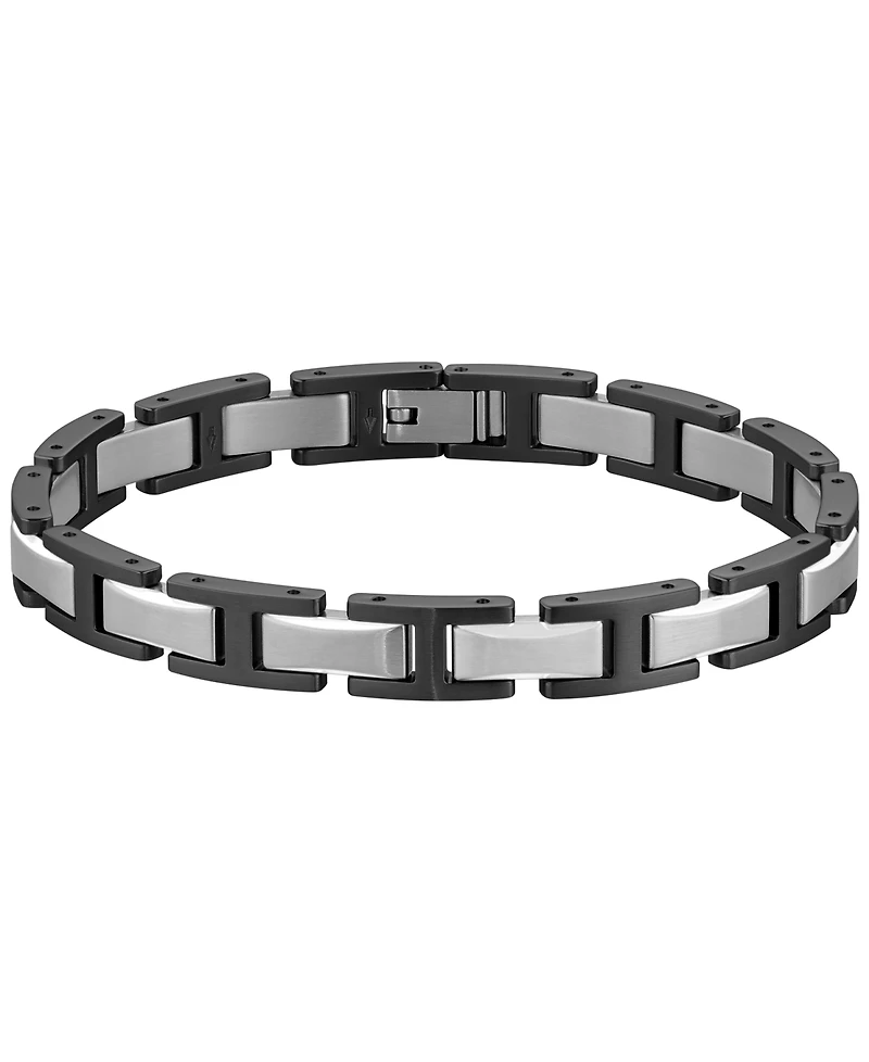 Hugo Boss Men Nolan Stainless Steel Ionic Plated Black Steel Bracelet