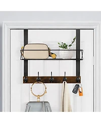 Yigii 5-Hook Over Door Organizer