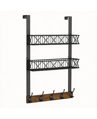 Yigii 5-Hook Over Door Organizer