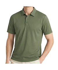 Level 7 Men's Office-Leisure Collection Seamless Polo Shirt Slim Fit