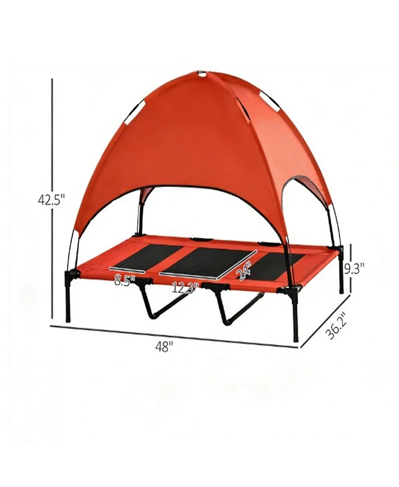 Aostirmotor Modern Elevated Dog Cot, Portable & Breathable Cooling Pet Bed