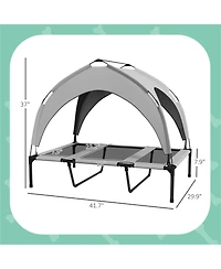 Aostirmotor Elevated Pet Bed, Raised Dog Cot with Breathable Mesh for Enhanced Cooling & Comfort