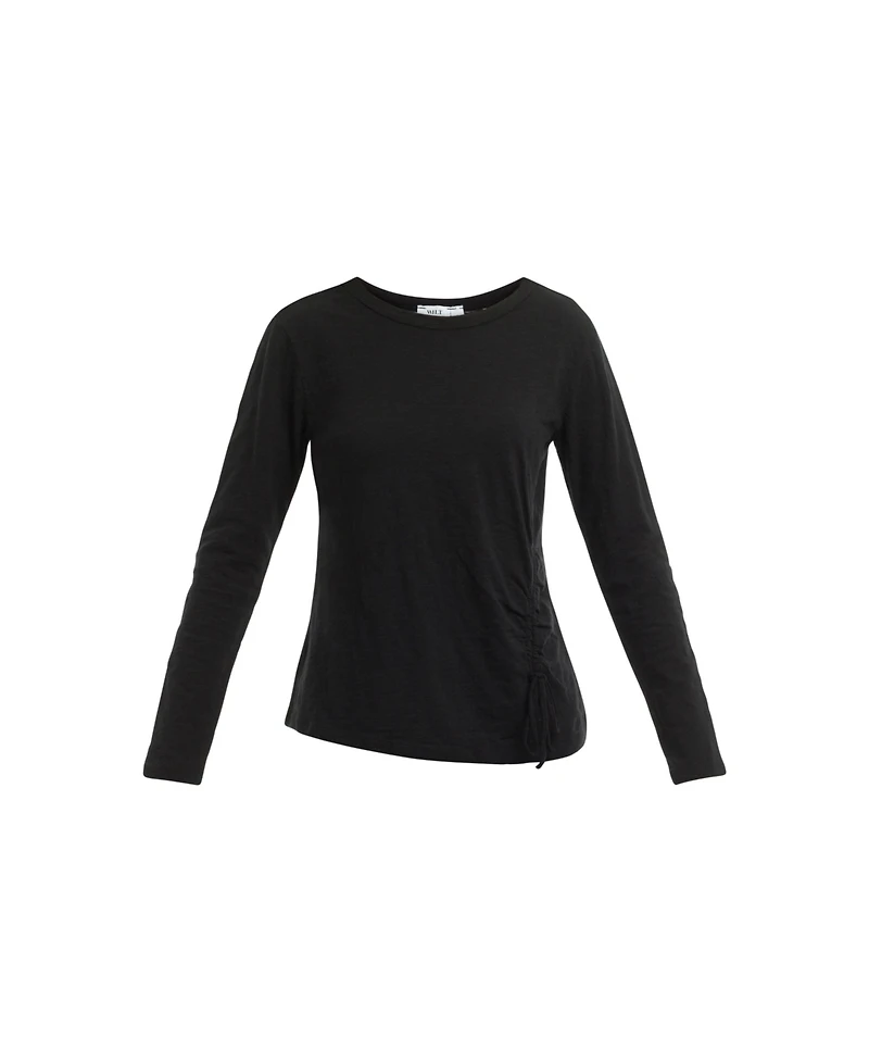 Wilt Clothing Women's Long Sleeve Ruched Side Tee