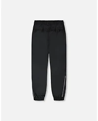 Deux par Big Boys Two-Piece Mid-Season Outerwear Set Blue Printed Smileys