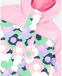Deux par Big Girls Kids Mid-Season One-Piece Outerwear Printed Flowers