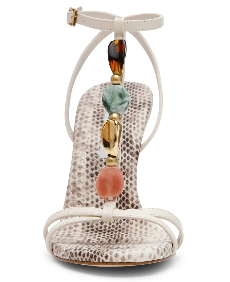 Steve Madden Women's Frenzi Novelty T-Strap Stiletto Heel Dress Sandals