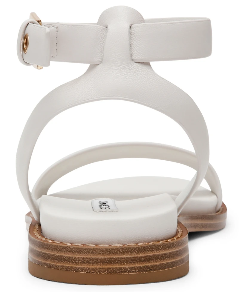 Steve Madden Women's Dandi Round Toe Flat Sandals