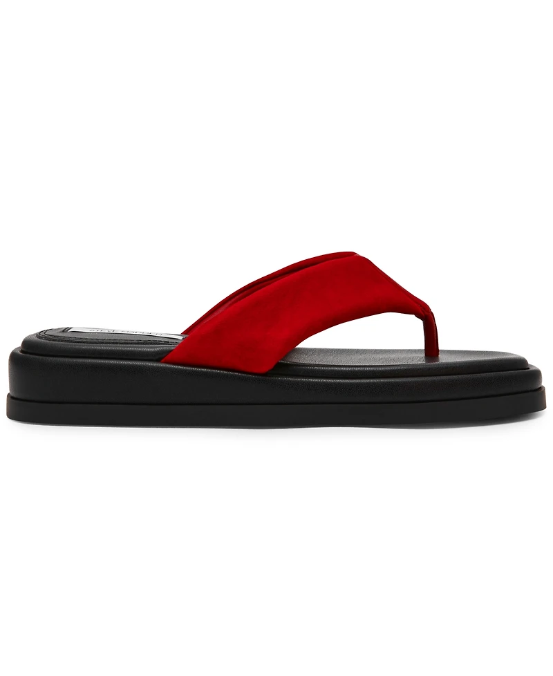 Steve Madden Women's Bella Flatform Slip-On Thong Sandals