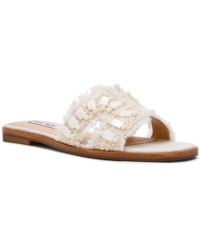 Steve Madden Women's Hadyn-Shell Slip-On Slide Sandals