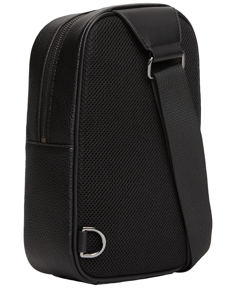 Tommy Hilfiger Men's Zippered Central Sling Bag