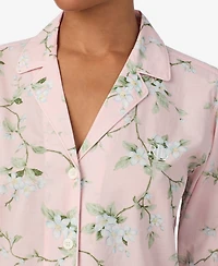 Lauren Ralph Long Sleeve Notch Collar Pajama Set