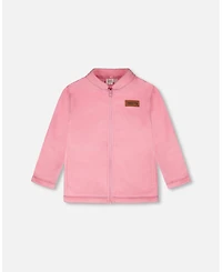 Deux par Girl 3-in-1 Two-Piece Mid-Season Outerwear Set Smiling Flower Print - Child