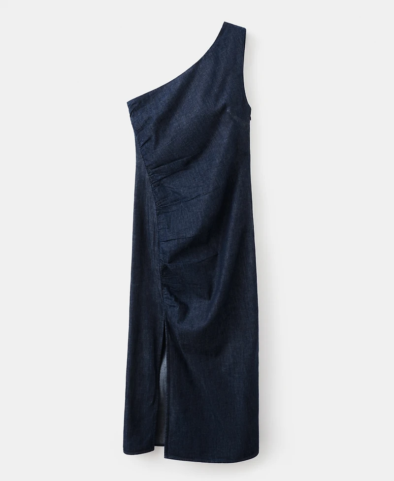 Mango Women's Asymmetric Denim Dress