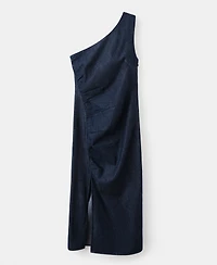 Mango Women's Asymmetric Denim Dress