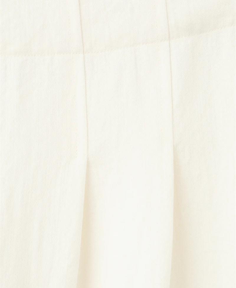 Mango Women's Straight-Fit Pleated Pants