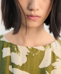 Mango Women's Floral-Print Flared Dress