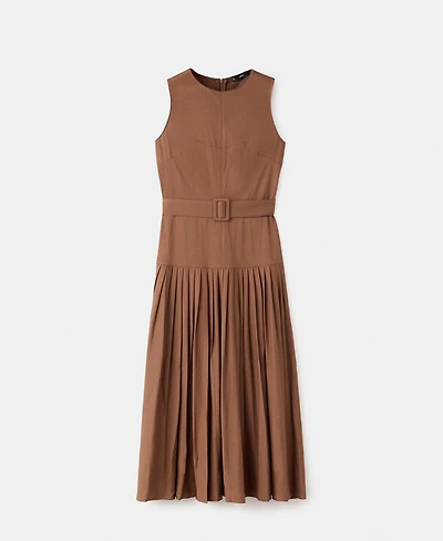 Mango Women's Pleated A-Line Dress