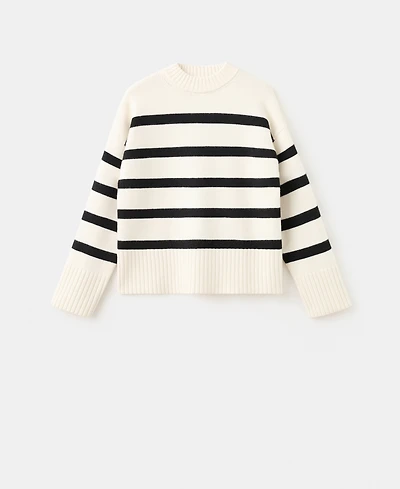 Mango Women's Knit Striped Sweater