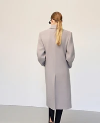 Mango Women's Double-Breasted Wool Coat