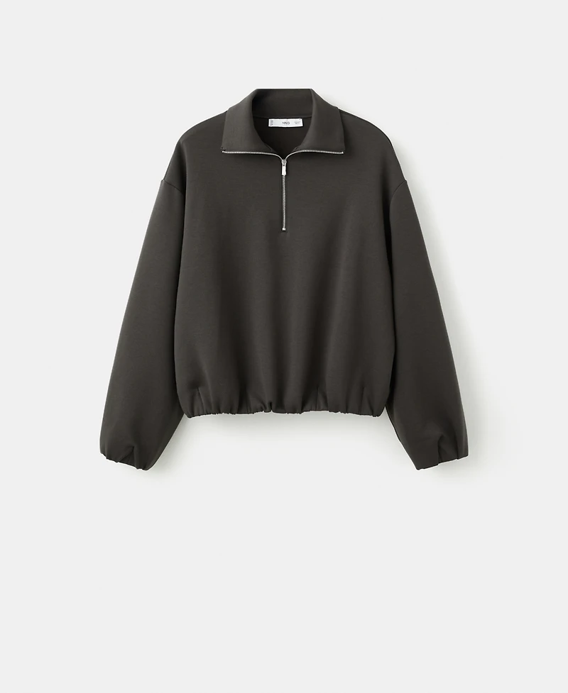 Mango Women's High Neck Balloon Sweatshirt