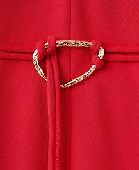 Mango Women's Belted V-Neck Dress