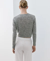 Mango Women's Short Wool Cardigan