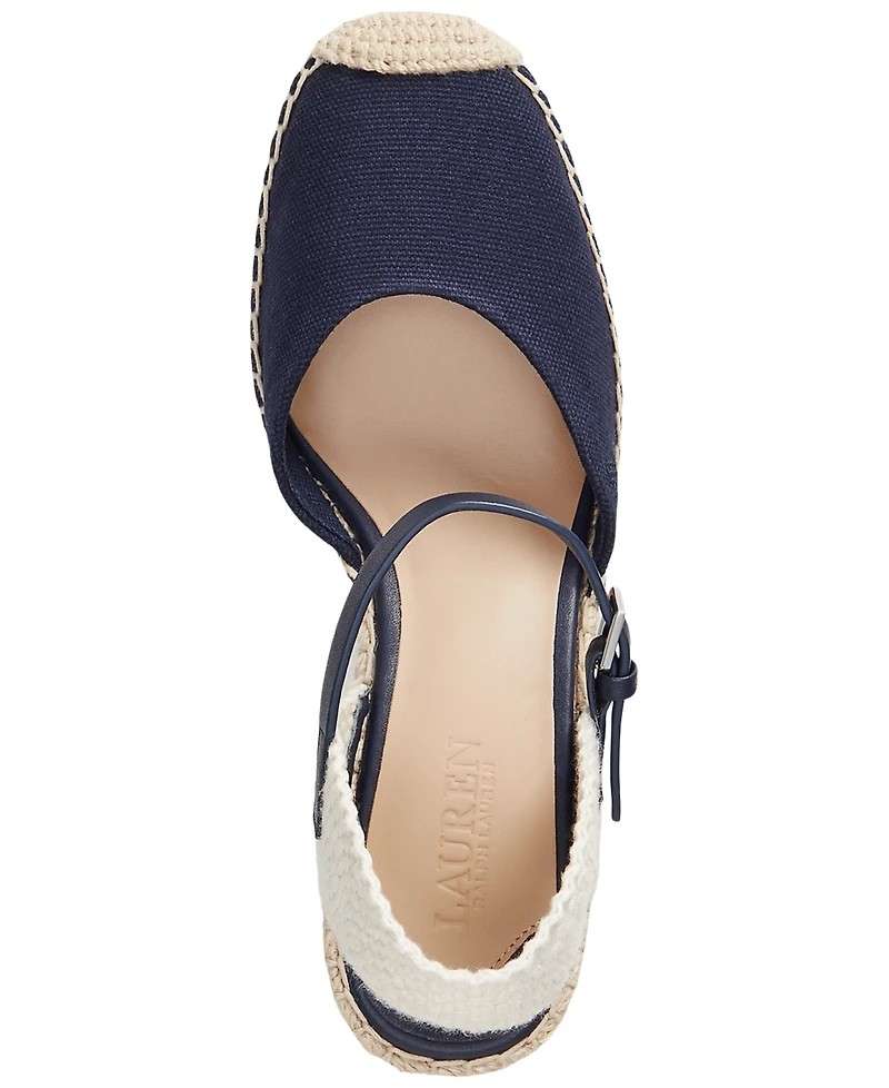 Lauren Ralph Women's Robby Canvas and Jute Espadrilles